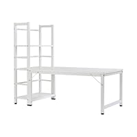 【新品登場】【ブラック】H型PCデスク ロータイプ一体型 ラック付き デスク Amazon | H型PCデスク ロータイプ一体型 ラック付き デスク